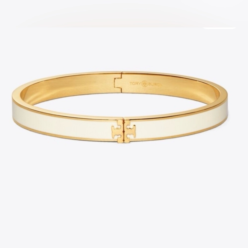 Tory Burch Kira Enamel Hinged Bracelet
